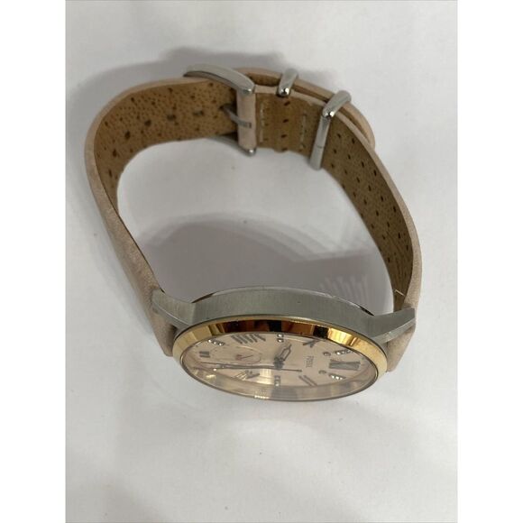 Fossil Gazer ES4163 Women's Leather Analog Pink Dial Quartz Genuine Watch KS741 - Picture 8 of 12